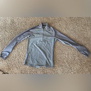 UWM grey track quarter-zip windbreaker